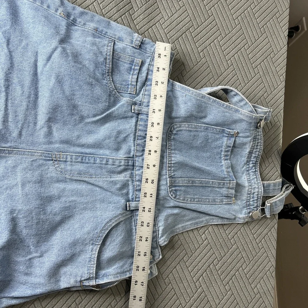 Dazy Women's Overall Jean Shorts‎ Size Large Boho Country